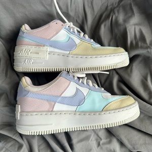 Super cute Nike AF1 Air Force 1 CI0919-106 Shadow White Glacier Blue Shoes.